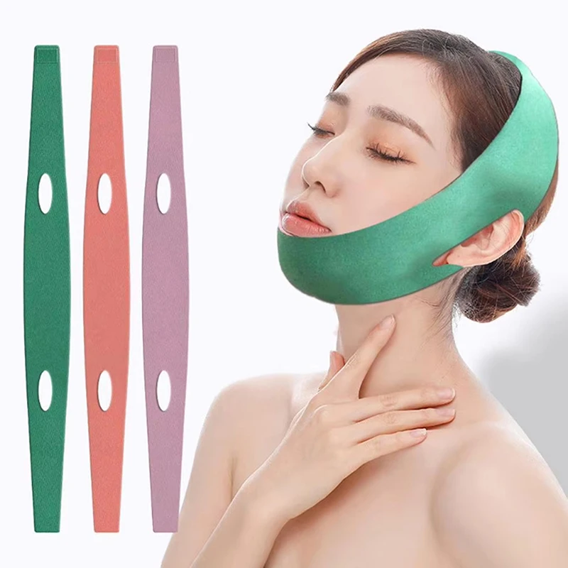 Bandage amincissant pour le visage, dissolvant de double ruisseau, lifting du visage en V, anti-déformable, respirant, bandage de sommeil, soins de la peau, outils de beauté