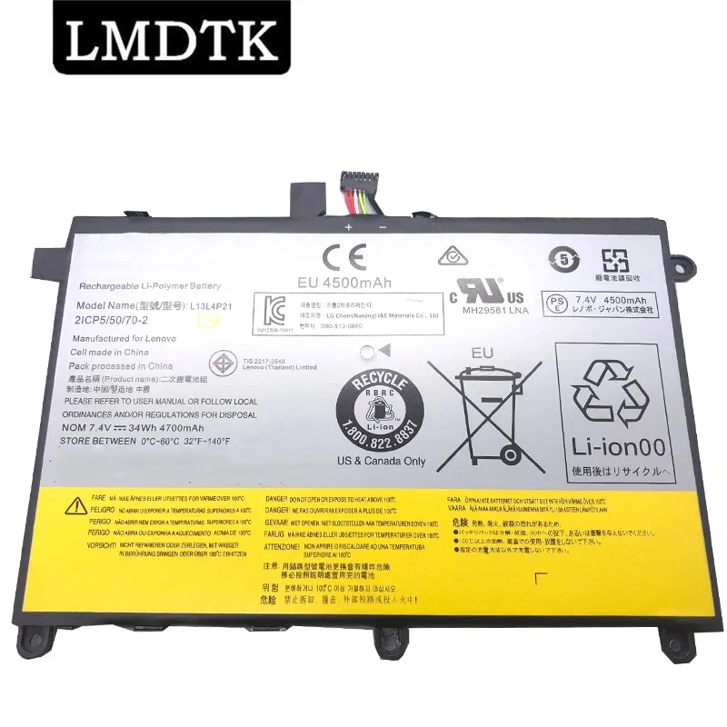 

LMDTK New L13L4P21 Laptop Battery For Lenovo YOGA 2 11 20428/ 20332 11.6" L13S4P21