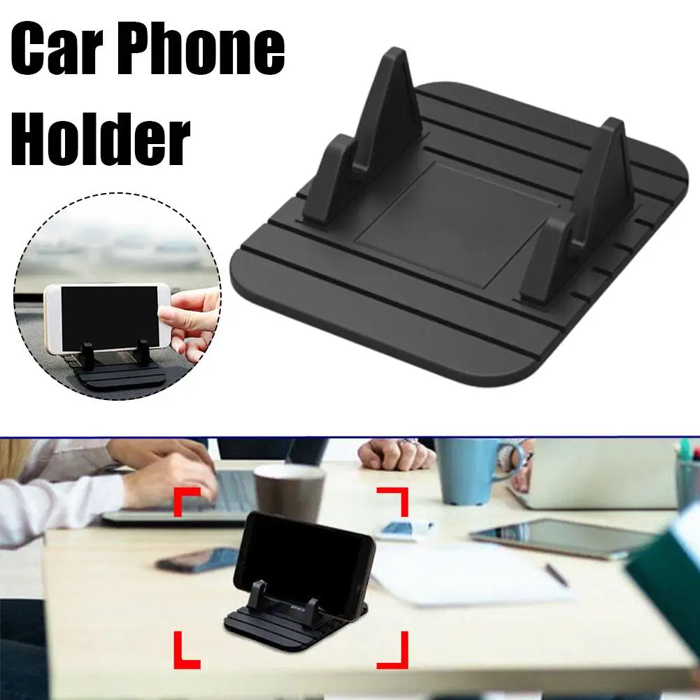 

Silicone Anti-slip Car Holder Mat Pad Dashboard Stand Mount For Phone GPS Bracket Desktop Stand For IPhone W3E3