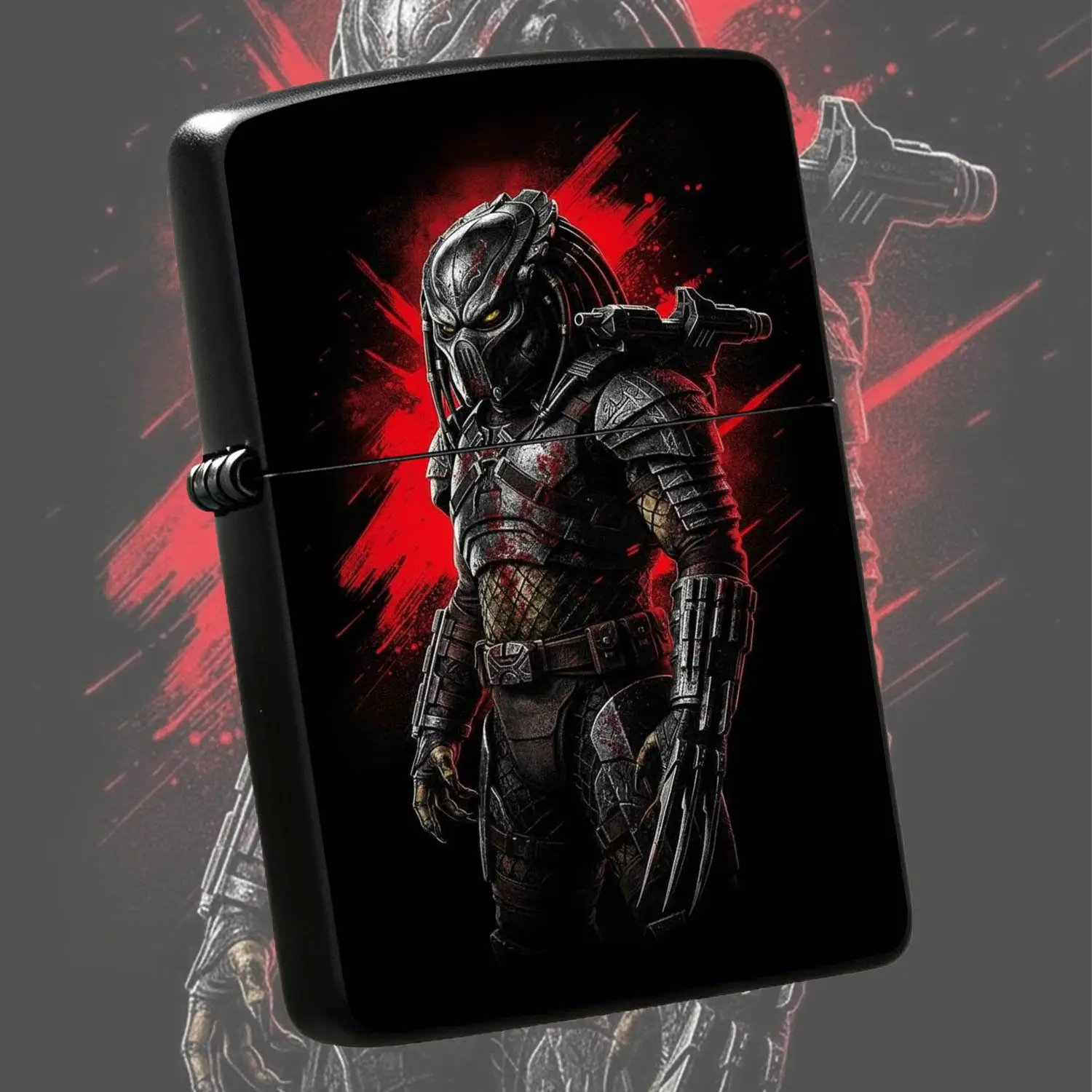 Stylish Predator Themed Portable Lighter, Cool Sci-Fi Movie Peripheral Collectible, Suitable For All Daily Scenarios, Durable Decorative Carry Accessory, Unique Creative Practical Gift For Friends Who Love The Series, Hardcore Exclusive Per