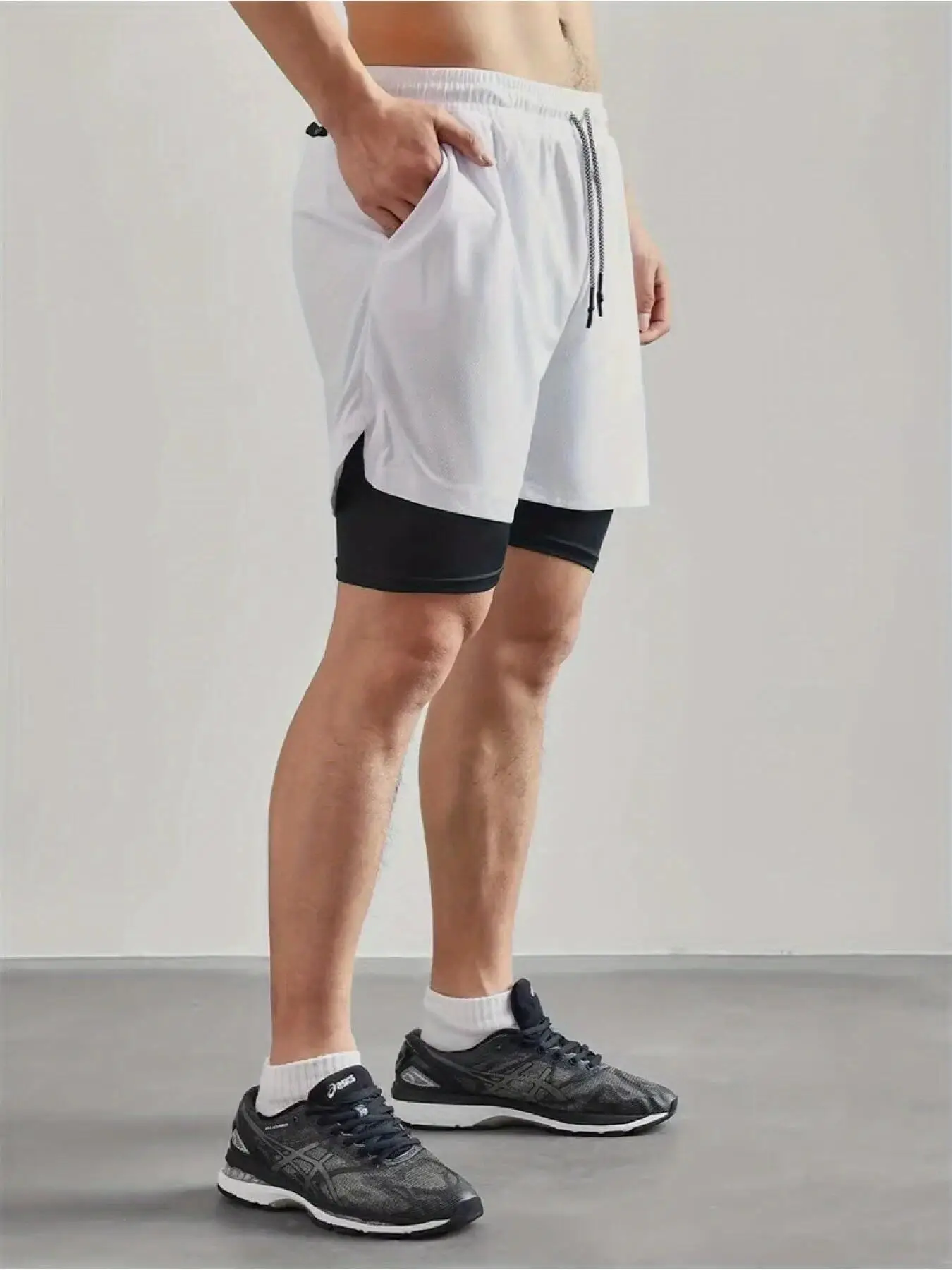 Sommer-Herren-Shorts mit lustigem Grafikdruck, Lauf-, Fitness-, Gym- und Trainings-Sportshorts, schnelltrocknende Workout- und Jogging-Shorts, doppellagige Shorts für Herren – Detail 3