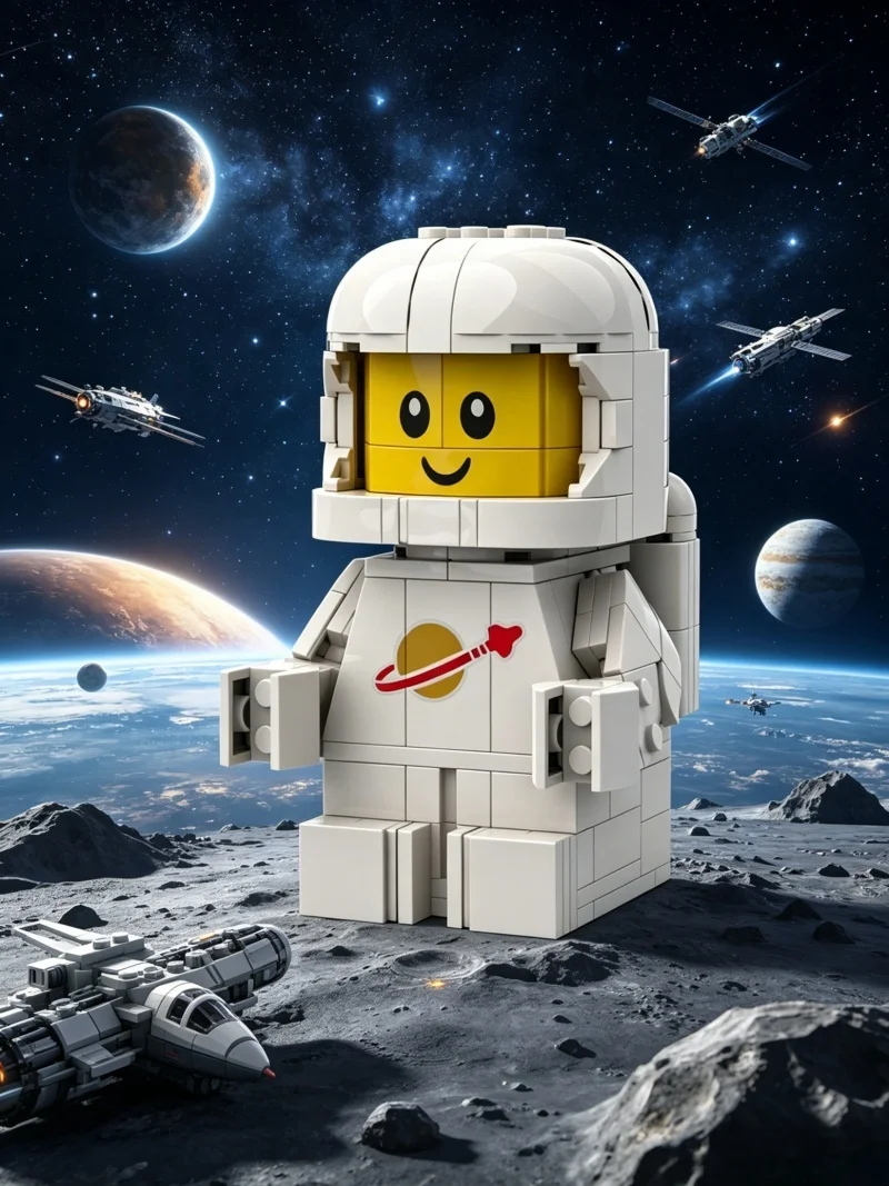 Astronaut Baby  Model Desktop Home Ornament, Perfect Holiday Birthday Gift for Space Fans Collectors
