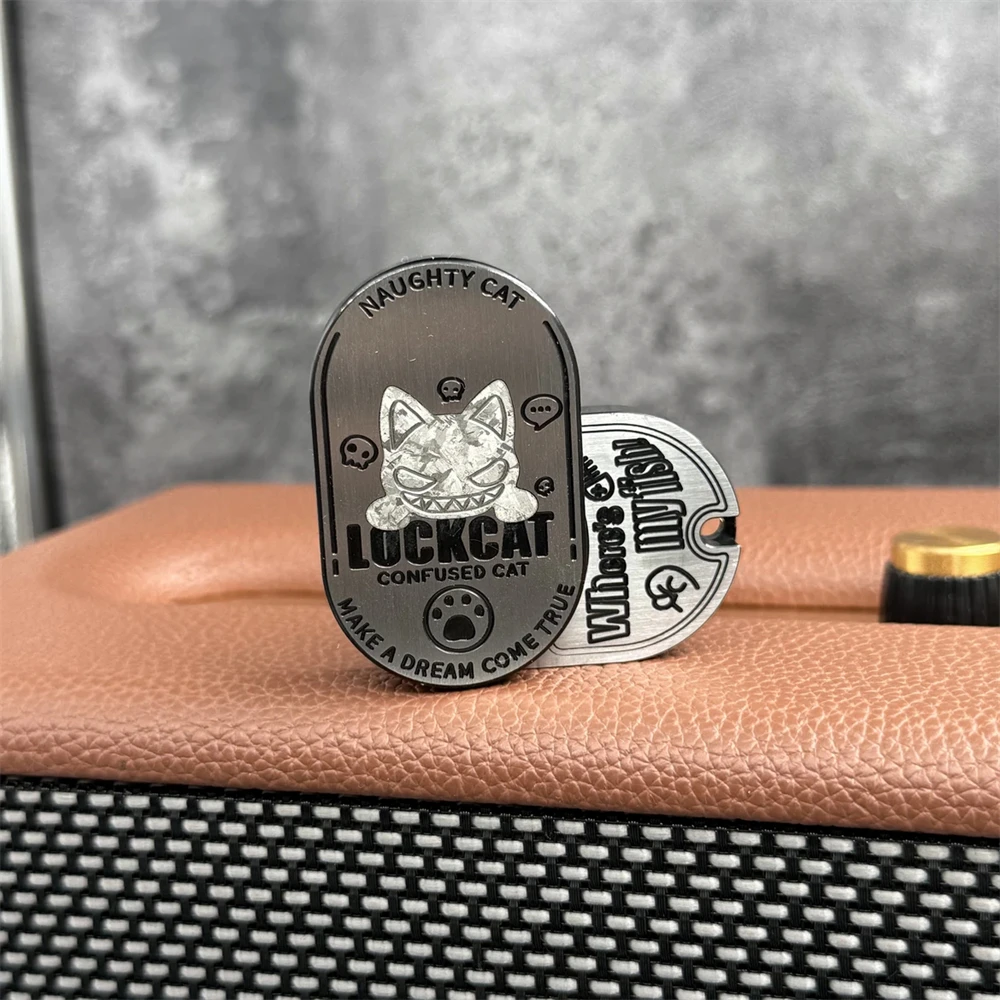 Grumpy Cat Rhythm Slider EDC Fidget Spinner Stainless Steel Anti Stress Toys ADHD Anxiety Relief Sensory Focus Toys