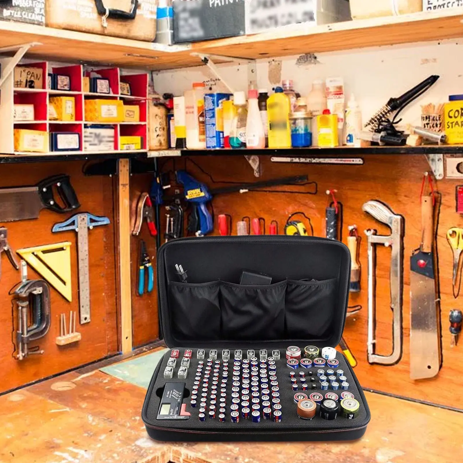 147 шт., портативный органайзер для аккумуляторов EVA AA/AAA/C/D/9V