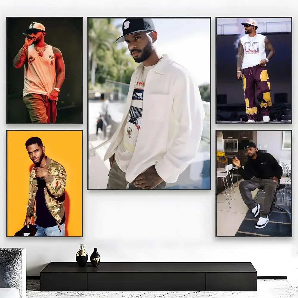 Singer B-Bryson Tiller Poster Wall Art Print Art Suitable For Living Room Bedroom Bar Parlor Home Decor Gift