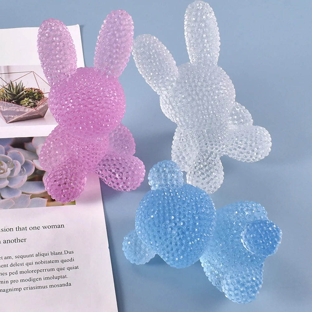 

1Pcs 3D Diamond Bear Mold Premium Silicone DIY Craft Making Mold for Epoxy Resin Desktop Ornament Handmade Projects Kids Family