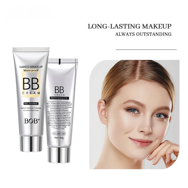 Natural Concealer and Sunscreen BB Cream, Moisturizing and Hydrating, Long-lasting Without Cakey Residue, Makeup-free Cream