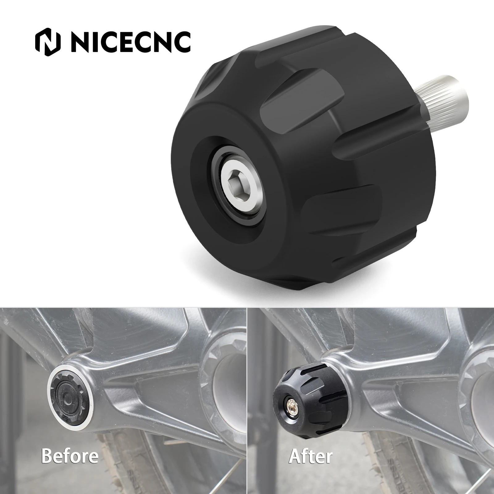 

Motorcycle Rear Left Drive Shaft Frame Slider for BMW R1250GS/Adventure 2019 2020 2021 2022 2023 2024