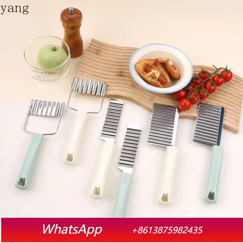 CX Stainless Steel Potato Knife Wave Potato Chip Knife Kitchen Gadgets