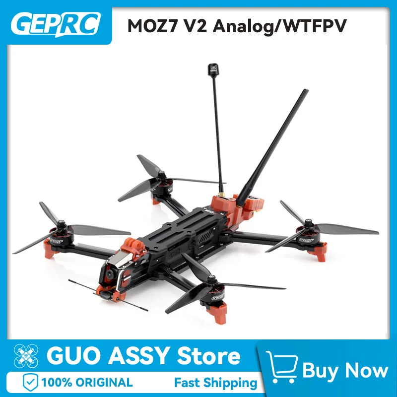 GEPRC MOZ7 V2 FPV Drone O4 Pro إصدار طويل المدى - جودة نقل الفيديو تصل إلى 1080p/100fps في H.265