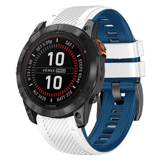 ساعة سيليكون Quickfit ، سوار معصم ، 22 حزام ، 26 ، مناسب للغارمين ، غريزة ، S70 ، S62 ، Fenix 7X ، 47: 51 ، 6 ، 6X برو ، 5 ، 5X ، غريزة 2X