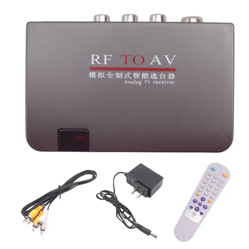 T23C RF To AV Converter,Channel Selector,Booster,Cable TV To Projection TV,Video Port Supports Full System AC110-240V