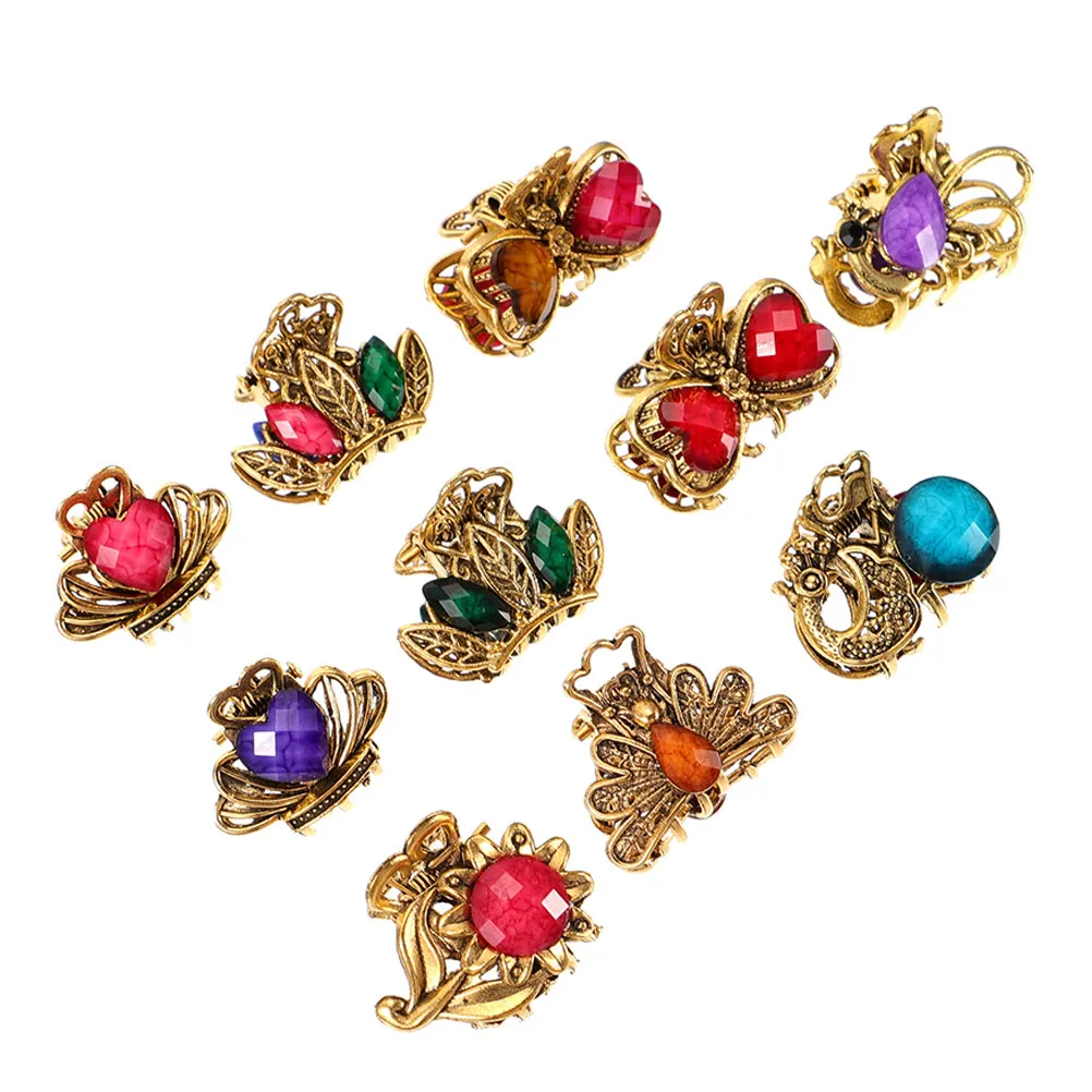 

10Pcs Women Hair Claw Clamp Small Hair Clamp Clip for Casual Hairstyles Daily Work Outfit Matching Sweet Fashionable Design Gift