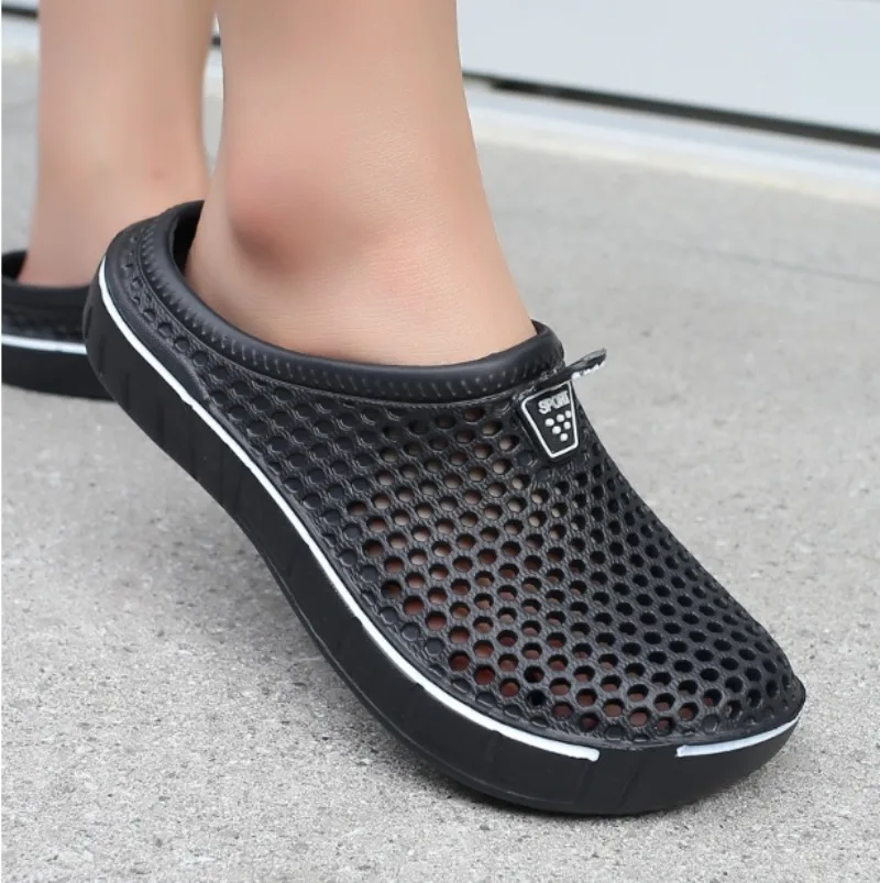 

Comfortable Men's Pool Slippers Summer Outdoor Beach Shoes Men's Slip-on Gardening Casual Wading Bathing Slippers Unisex Shoes