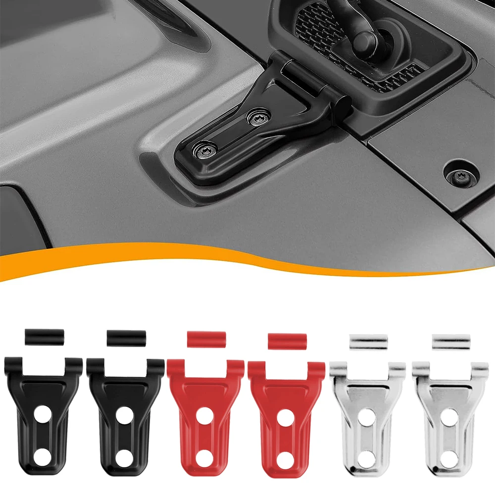 Engine Hood Hinge Cover Exterior Decoration Accessories For Jeep Wrangler JL JLU & Gladiator JT 2018-2023