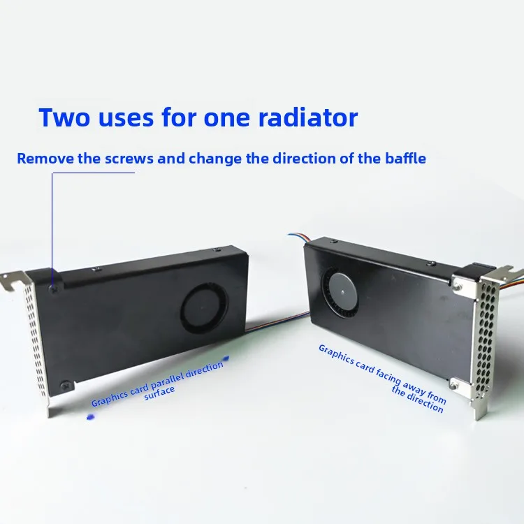 Half-Height PCI Slot Blower Fan – 8cm Exhaust Cooler for 2U & Mini ITX Cases, Heat Ventilation