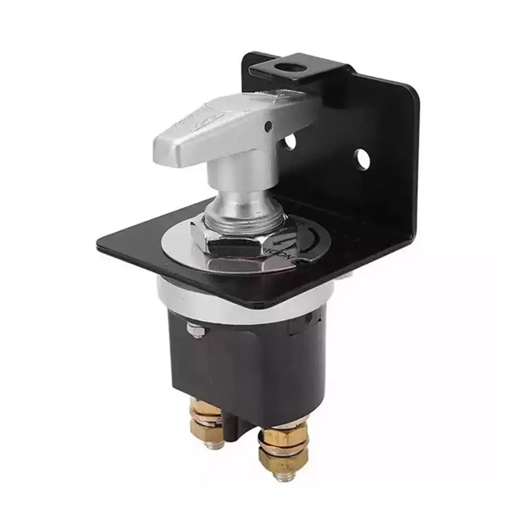 12V 500A Battery Disconnect Switch with Lock-Out Plate Heavy Duty Battery Power Off Switch High Quality Durable