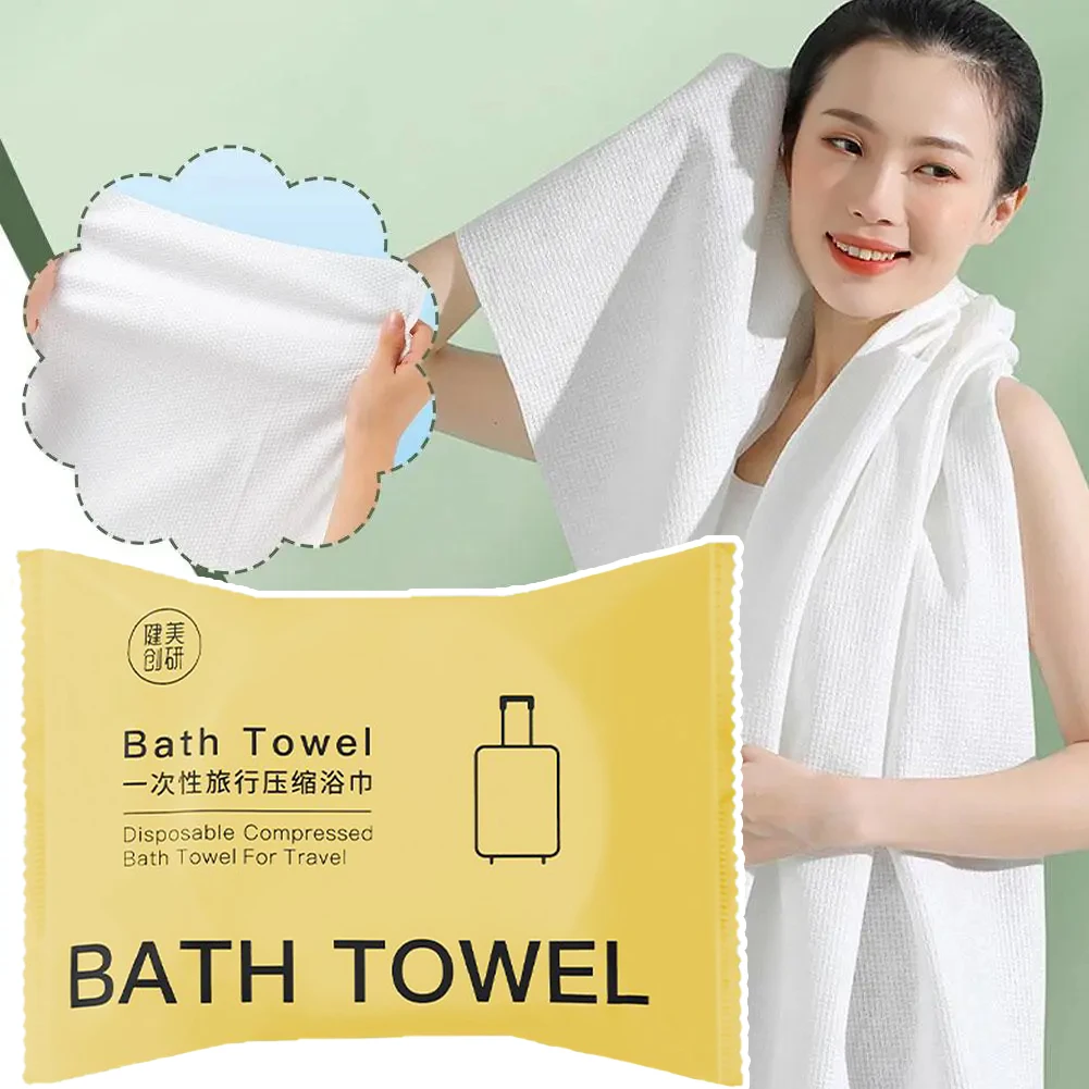 140cm Compressed Bath Towel Skin-Friendly Cleaning Dead Skin Remover Disposable Thickened Large Bath Towels Travel Accessories