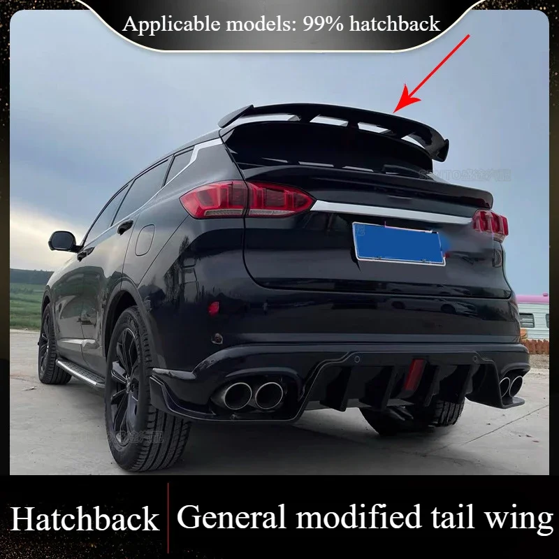 Suitable for Universal Modified Rear Wing of Hatchback SUV No Drilling Required for Mercedes Benz and BMW GT Tail Fins