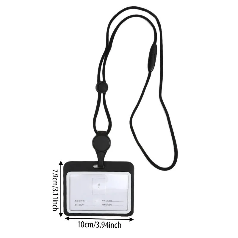 Lanyards Credential Holder Transparante intrekbare badgehaspel met lanyard Verpleegstersaccessoires voor werk Verwijderbare identiteitskaart