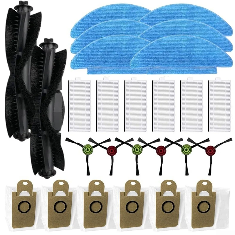 

A36F Hot Replacement Parts Accessories For Honiture Q6-SE Robot Vacuum Cleaners,Includes Main Brushes,Wipes,Dust Bag,HEPA Filter