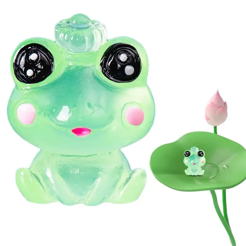 Frog Miniature Figurines Create Whimsical Fairy Gardens With Resin Charm Perfect DIY Craft For Adding Charm To Your Landscape