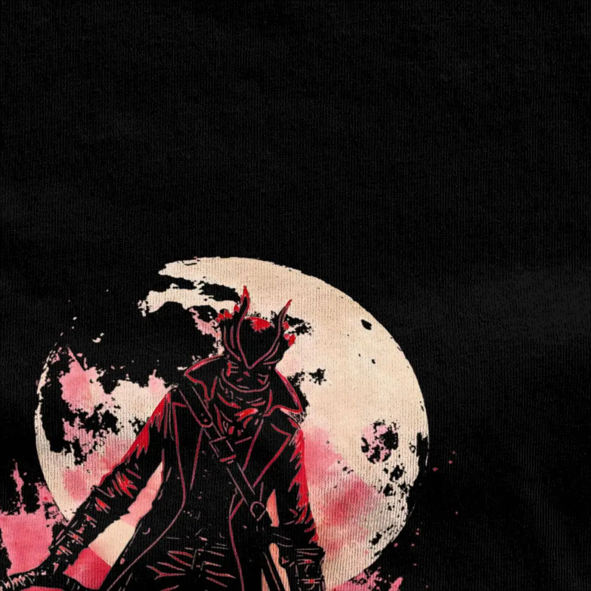 Streetwear T Shirt The Hunter Dark Souls Cotton T-Shirts bloodborne Hippie Tee Shirt for Men Summer Pattern Short Sleeve Tops