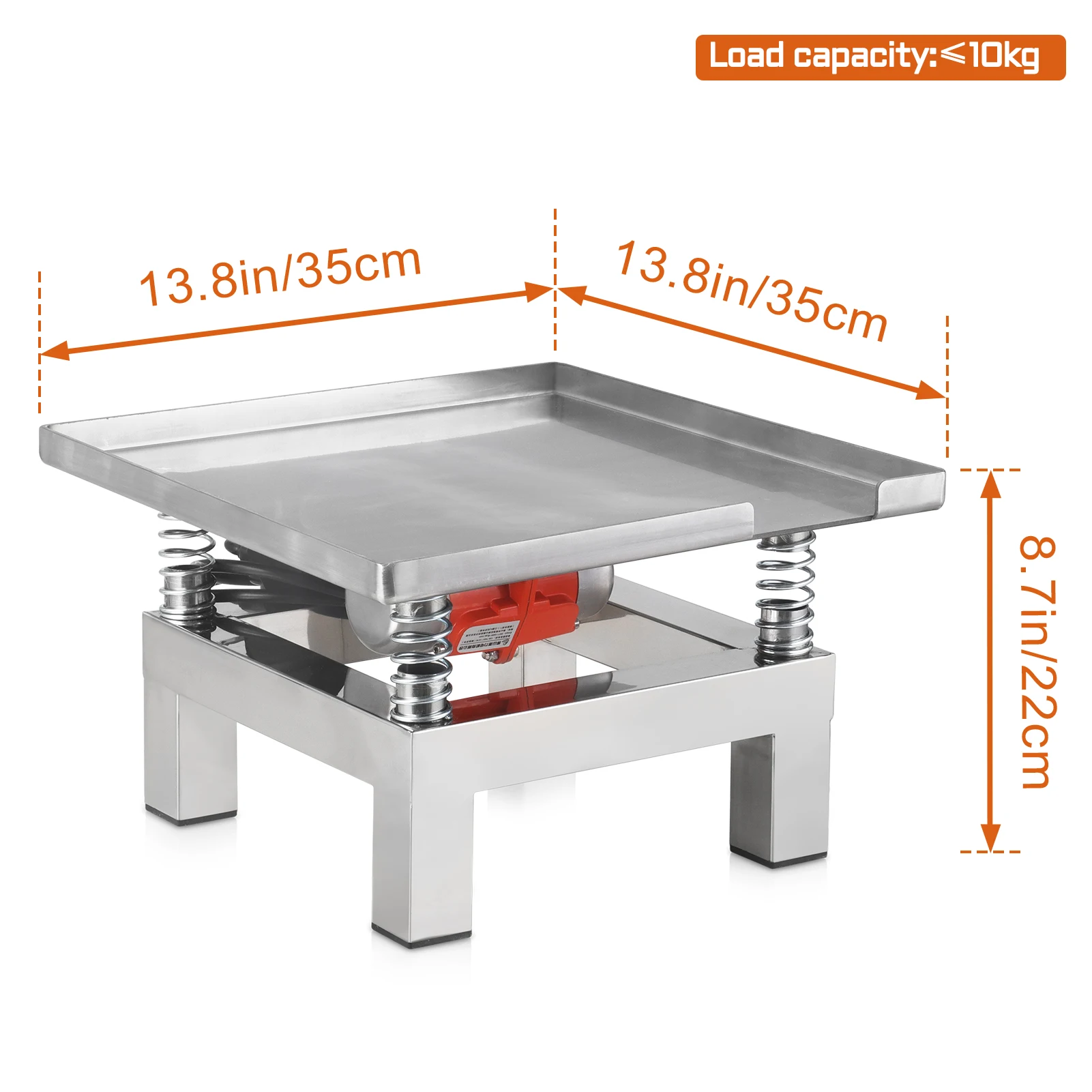 wibracje betonowe 50W, małe narzędzie do wibracji betonu, stanowisko do badania wibracji betonu 35x35CM