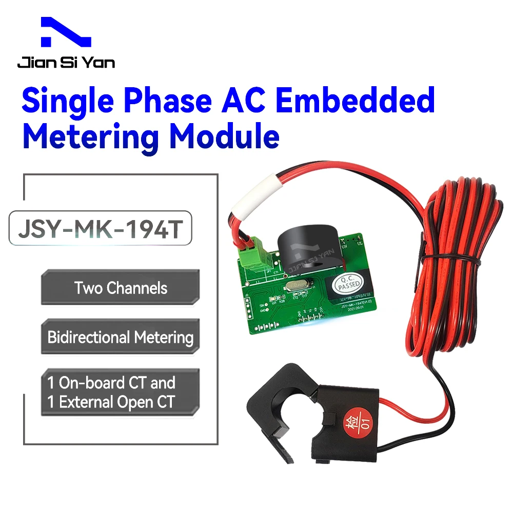 JSY-MK-194T Bidirectional Energy Meter Supports Single Mutual Inductance Energy OEM Power Monitor Miniature Digital voltmeter