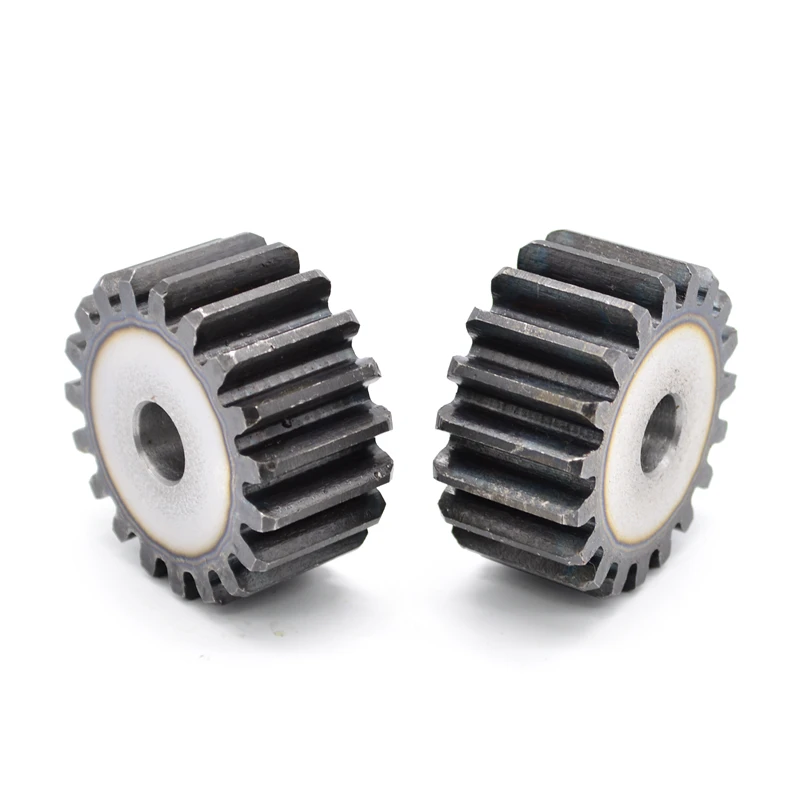 SC45# Carbon Steel Cylindrical Gear 5M12T-24T Pitch 15.7mm High Frequency Tooth Quenching Industrial Flat Transmission Gear