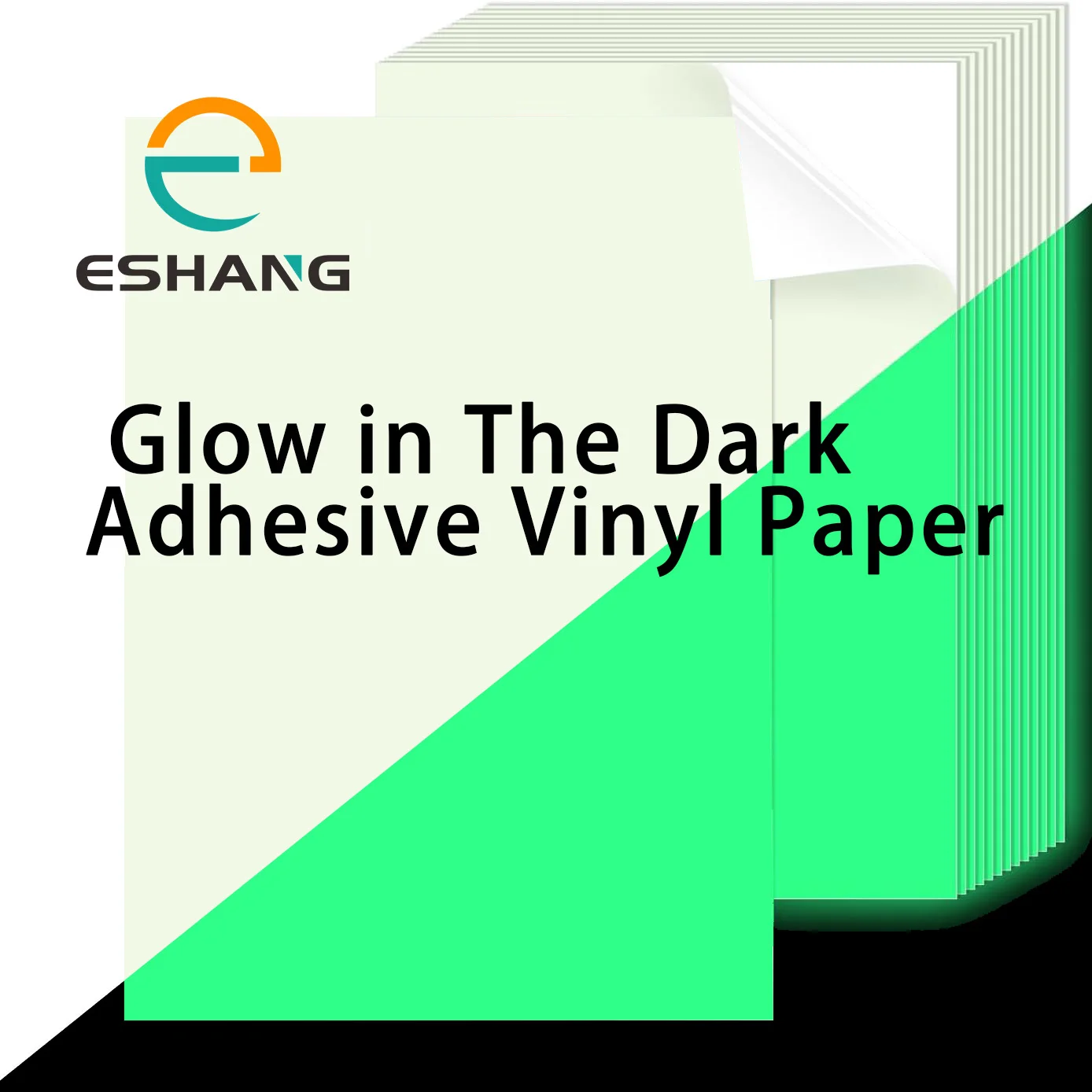 Glow in The Dark PVC Sticker Paper A4, Inkjet Printable Adhesive Film for Safety Signs, Halloween Decor & Nightly Visibility Lab