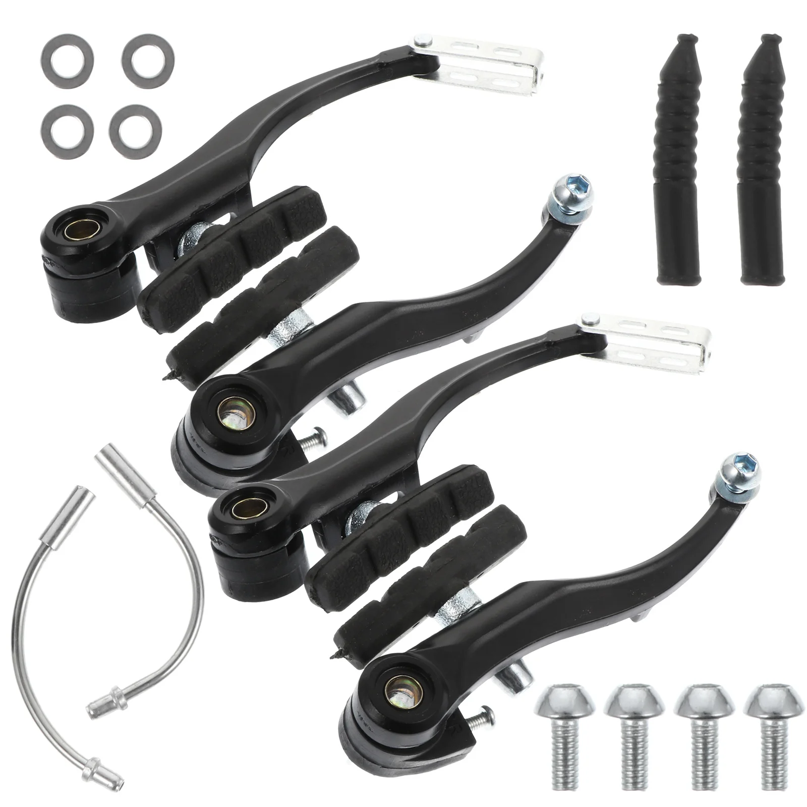 

1 set 1 Set Universal Replacement Parts Alloy Bike Brake High Strength V Shape Brake Kit For Mountain Bike Durable Easy