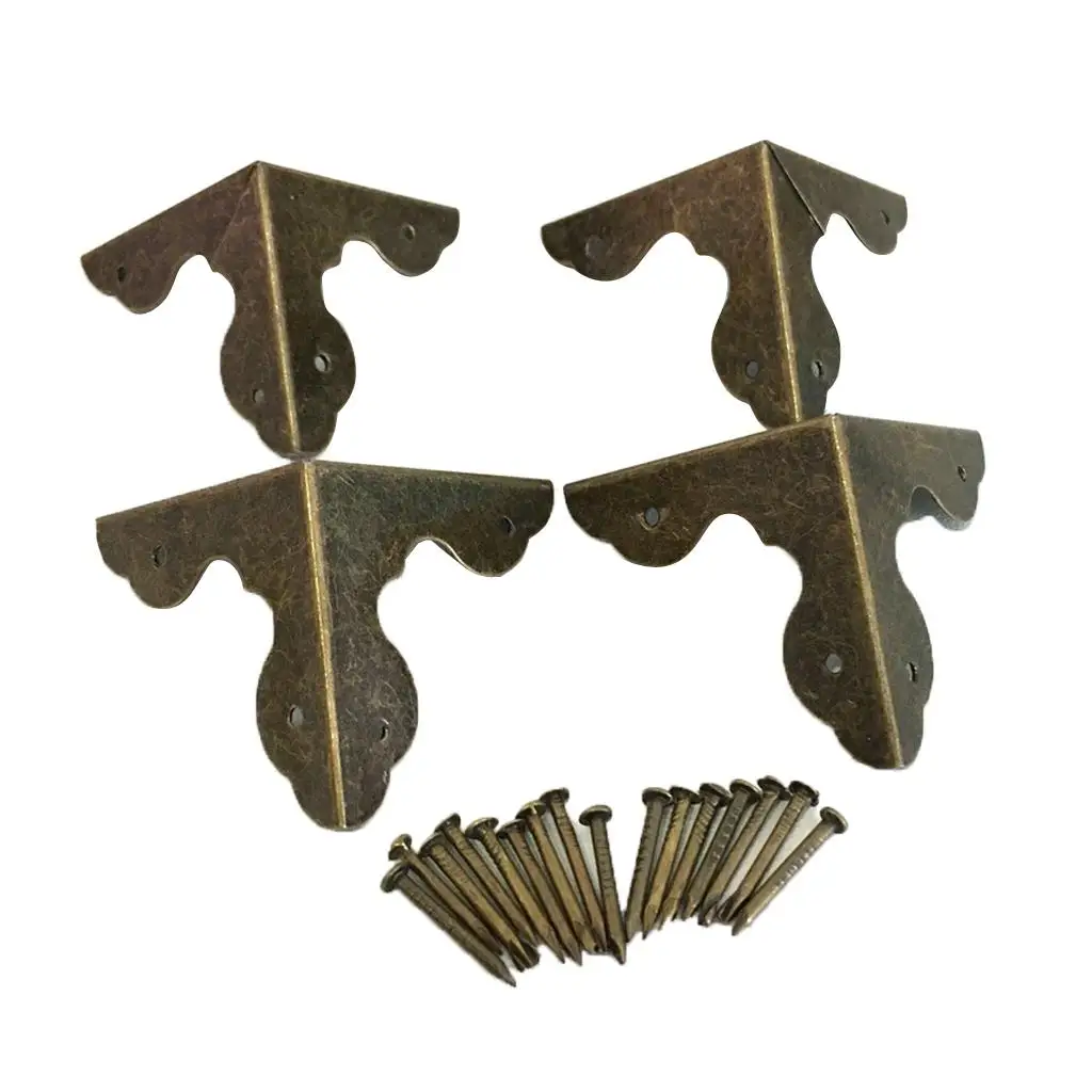 Vintage Guard Corner Iron Protector Edge Antique Style for Jewelry Gift Box and Chest Case