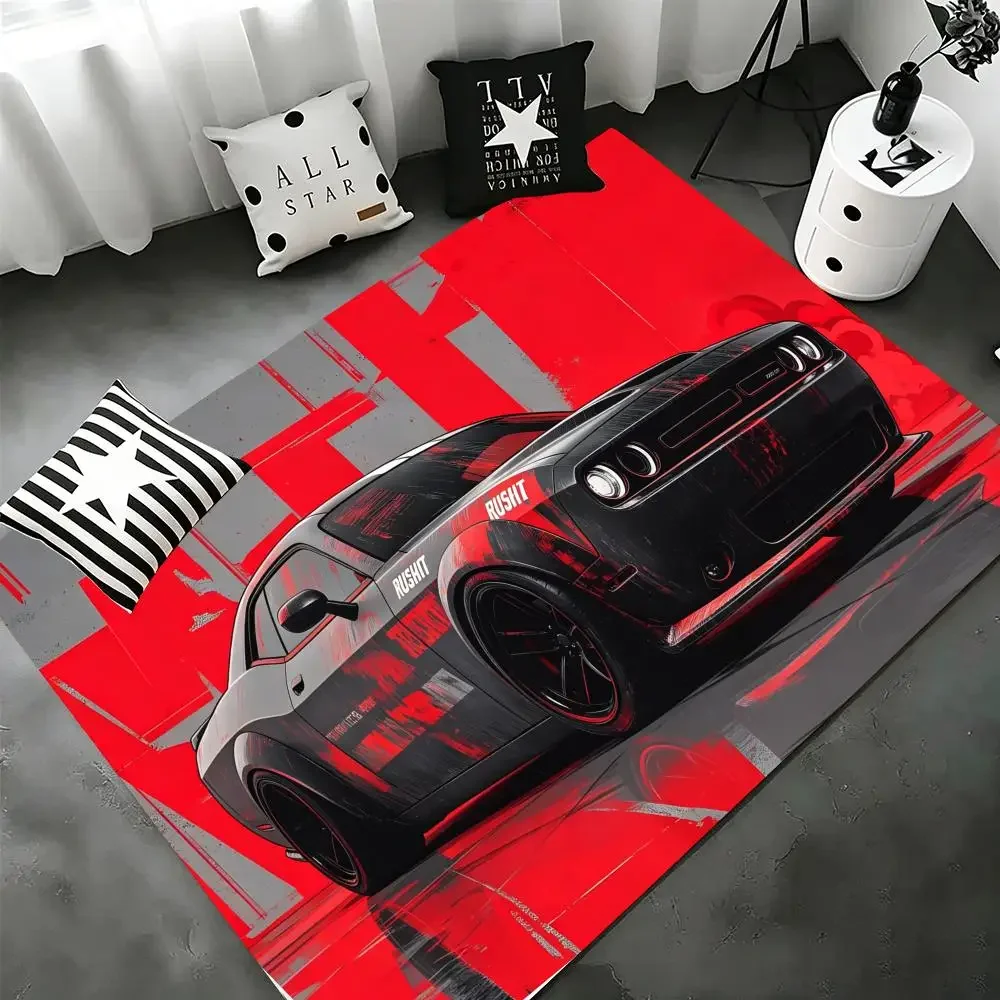 Floor Mat Suitable for home decor, non-slip flannel mat for kids, ideal as a gift. D-DodgeS