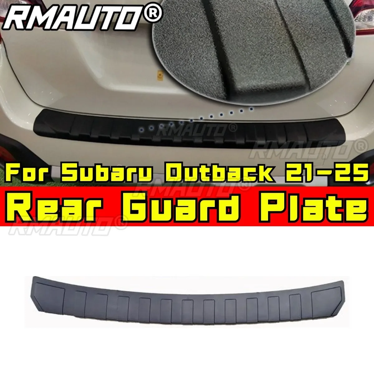

For Subaru Outback 2015-2020 2021-2025 Original Factory Resin Rear Guard Plate Outer Bumper Pedal Rear Trunk Guard Plate
