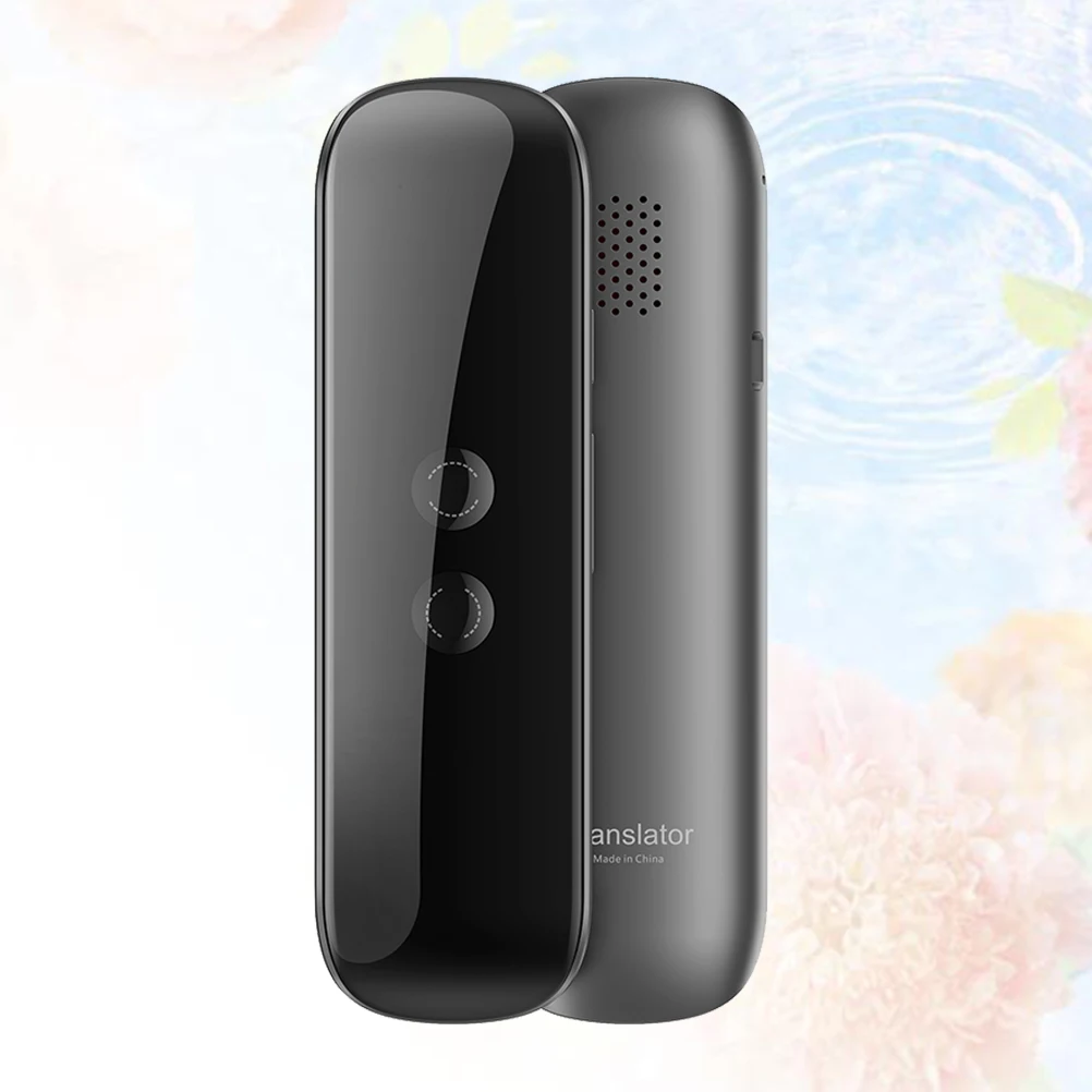 

Беспроводной переводчик черного цвета с мгновенным голосом, умная портативная машина для перевода в реальном времени для деловых поездок, встреч