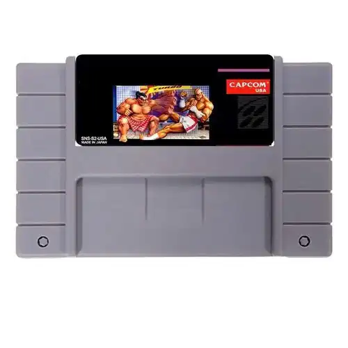 SF II TURBO NTSC versión 16 bits 46 pines tarjeta de juego gris grande para jugadores de EE. UU.