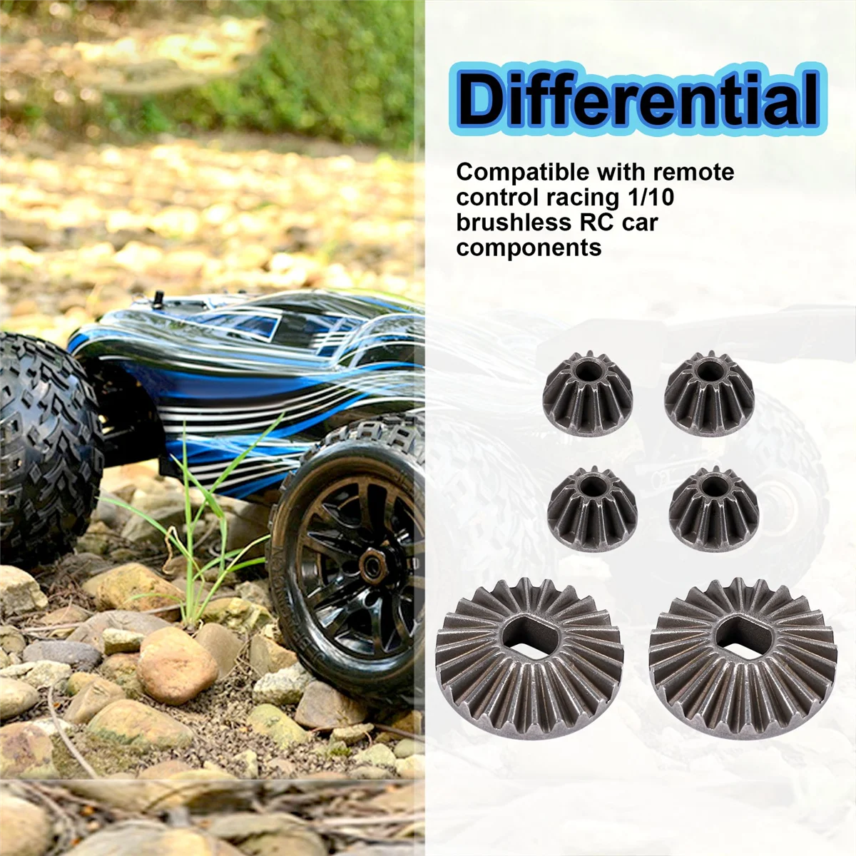 Engrenage différentiel BAAA-24T et engrenage Diff 11T EA1039 pour JLB Racing CHEETAH 1/10, accessoires de pièces de voiture RC sans balais