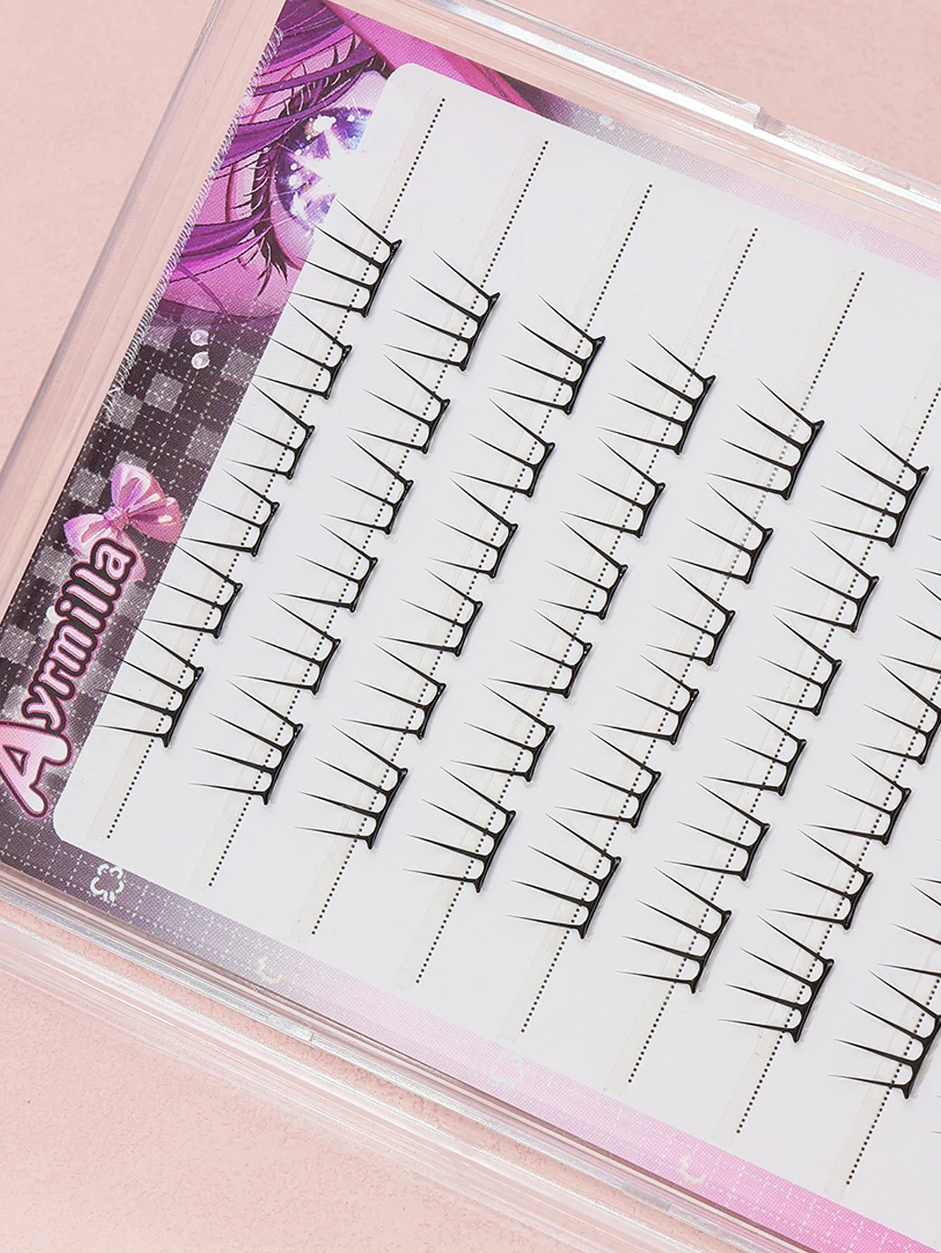 60 클러스터 걸그룹 무접착 인조 속눈썹 자연스러운 DIY 속눈썹 클럽 데일리 메이크업 도구