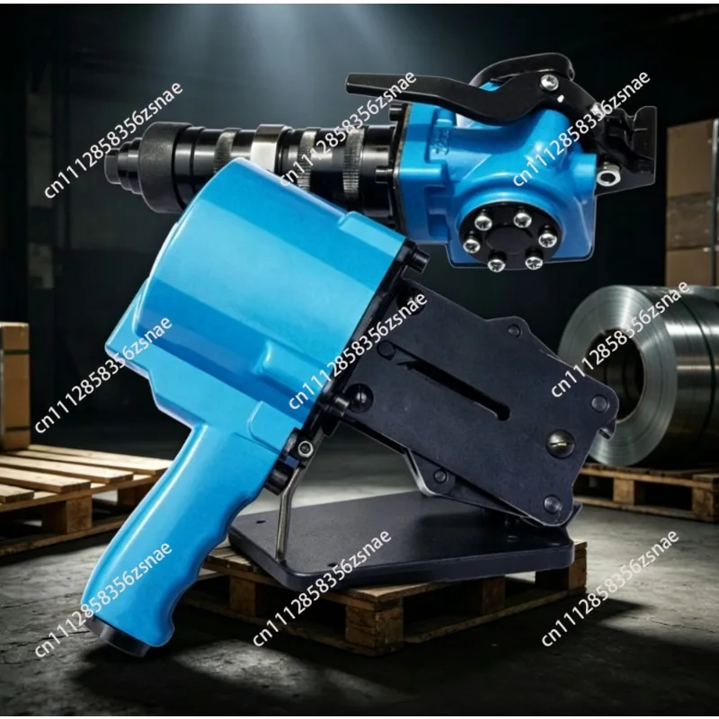 Split‑type Pneumatic Steel Strapping Tool, Pneumatic Tensioner & Sealer,Metal Banding Packing Equipment, Steel Strapping Machine