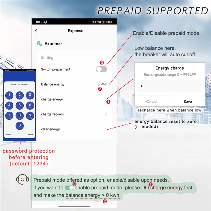 Elegante-3 fasi 4 fili 380V 100A Tuya Wifi Smart bidirezionale Energy Power Kwh Meter Rilascio automatico Protezione da sottotensione