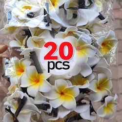 Korean Plumeria Flower Hair Clips Women Girls Sweet Side Bangs Clips Flower Barrette Hawaiian Wedding Party Bag Hat Accessories