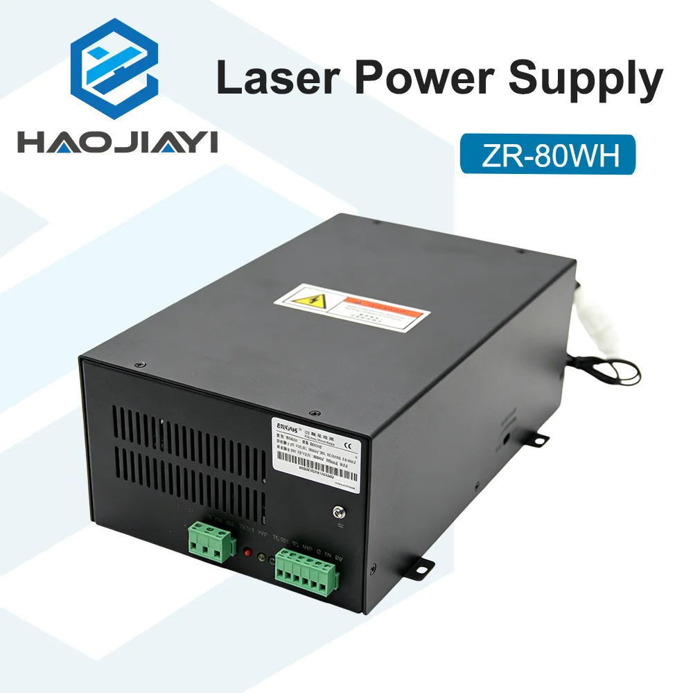 ZR-80WH 80W CO2 Laser Power Supply High Voltage PSU for 80W CO2 Glass Laser Tube Engraving Cutting Machine Replacement Parts