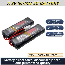 7.2V 6800mAh NiMH Replacement RC Battery with Tamiya Discharge Connector for RC Toys Racing Cars Boat Aircraft