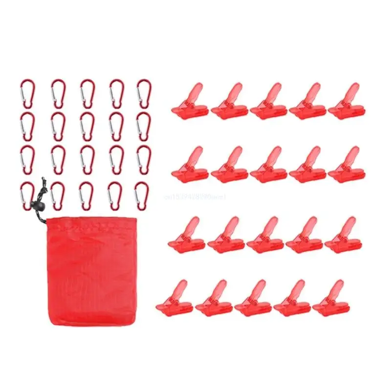 clips bâche en plastique, 20 pièces, pour auvent Camping, pinces pour auvent, tente, serrer les bâches