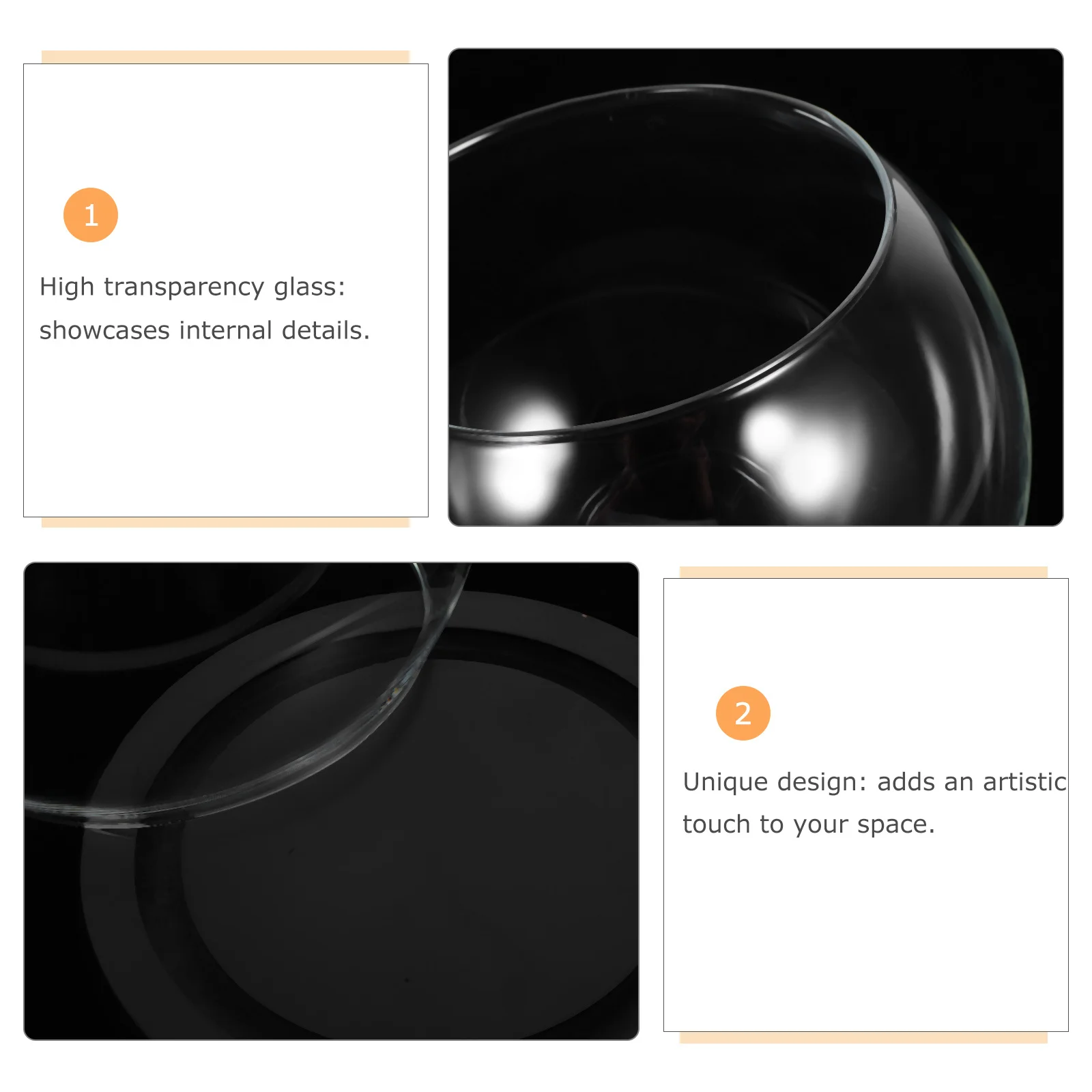 زهرة أبدية زجاجية قبة قبة مستديرة غلوب عرض باقة الزفاف شفافة الحرفية ديكور عرض قبة كرة زجاجية مستديرة #2