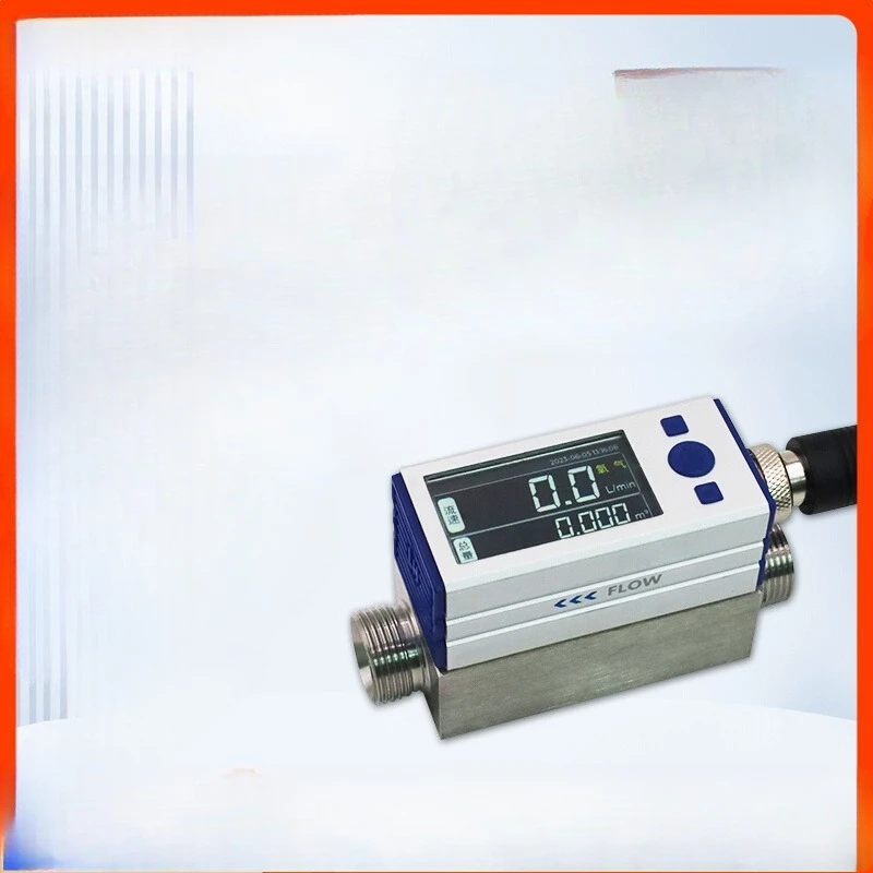 

Micro Thermal Gas Mass Flowmeter Digital Display High Precision Electronic Oxygen Nitrogen Carbon Dioxide Air