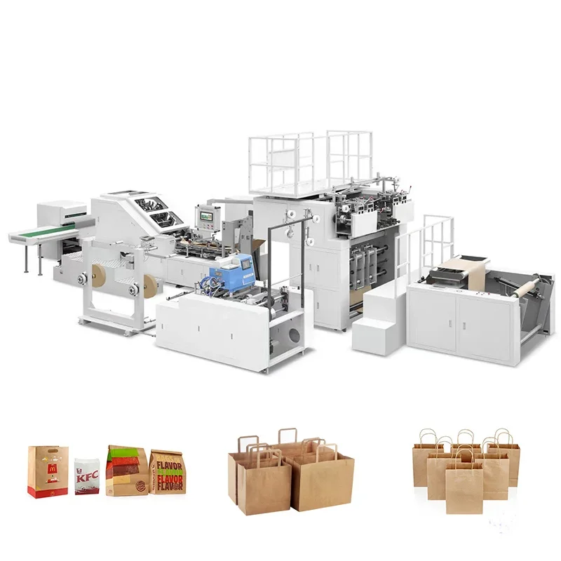 Eco-Friendly Paper Bag Machine Square Bottom Paper Bag Machine Food Paper Bag Machine Packaging Solution for Green Businesses