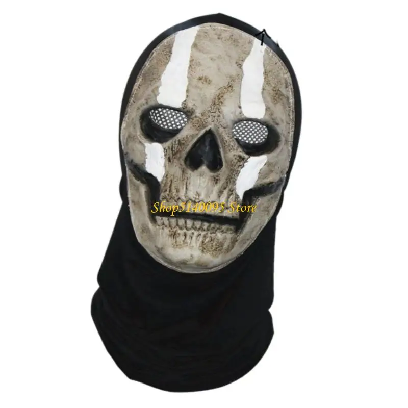 DXAE Detailed Horror Mask Skin Friendly Costume Accessory For Sensitive Skin Halloween Use