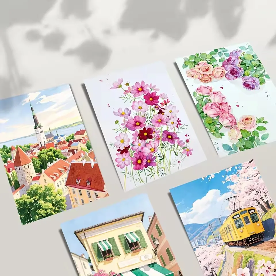 Creative Watercolor Coloring Book, DIY Painting Book for Adults, Leisure Art Sketchbook, Professional Art Use, Holiday Gift image 4